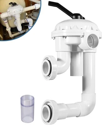 for 261050 2-Inch HiFlow Multiport Valve with Plumbing Suitable for Pool/Spa D.E