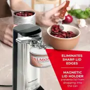 POHL SCHMITT Electric Can Opener with Knife Sharpener & Bottle Opener- Easy Push