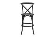 Matt Blatt Melrose Cross Back Counter Stool (Black Birch/Board Seat)