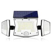 3 Heads 199LEDs Motion Sensor Lights Solar Wall Lights Outdoor Lights