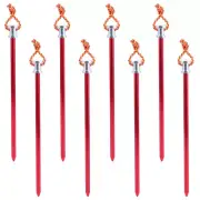8 PCS Outdoor Camping Light Hook Heavy Duty Tent Pegs Beach