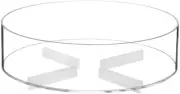 (D) Judaica Lucite Round Matzah Plate Acrylic Holder For Pesach