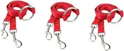 SEWOART 3pcs Sturdy Double Dog Leashes Dog Walking Rope Small Pet Hauling Cable