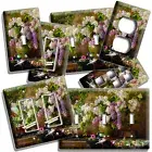 STILL LIFE SYRINGA LILAC FLOWER LIGHT SWITCH OUTLET WALL PLATE HOME FLORAL DECOR