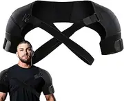Shoulder Stability Support Brace - Elastic Shoulder Compression Brace Shoulder Wrap Protector - Flexible Compression Sleeve Wrap Shoulder Braces for Adult Women Men