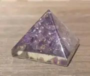 25-30mm Orgone Amethyst Pyramid!