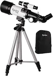 Astronomical Telescope, 40070 Portable Professional Star Observation Refractor, for Beginner HD Dual-Use Telescope, with Tripod, Smartphone Adapter