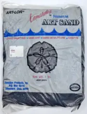 Colored Sand 1 lb Black Color for Sculptures, Sandart, Leonardo's Art-Lor Crafts