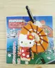 【震撼精品百貨】Hello Kitty 凱蒂貓 KITTY耳機防塵塞-和風橘傘 震撼日式精品百貨