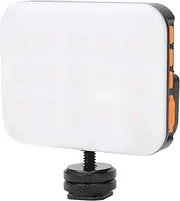 RGB LED Fill Light, Mini Magnetic Photography Lamp Video Light Adjustable 3200K‑6500K Color Temperature, 10 Level Brightness, Built‑in 3000MAH Battery for Live Objects, Portraits