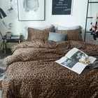 Leopard Print Queen Size Comforter Set-3 Pieces Animal Cheetah Printed Comfor...