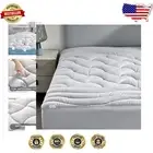 Ultra Soft Pillow Top California King Mattress Topper with Cooling Technology
