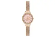 Olivia Burton Rose Gold Steel Mesh Light Blush Dial Women's Watch - 24000229