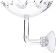 AIMALL Aquarium Shrimp Food Feeder, Clear Acrylic Feeding Dish, Transparent, 2.36-inch Diameter, Easy Clean, Ideal for Small Fish & Aquatic Pets
