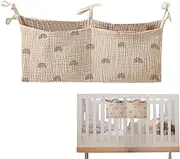 Baby Bedside Storage Bag | Bedside Hanging Storage Bag | Lightweight Nursery Organization | Diaper Bag Organizer for Crib | Portable NursSery | Lightweight NursQery for Milk