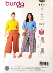 Burda 6035 Misses Pants Sewing Pattern NEW Uncut Sizes 18-28