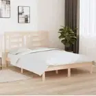 Bed Frame without Mattress 150x200 cm Solid Wood Pine vidaXL