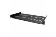 StarTech.com 1U Vented Server Rack Cabinet Shelf - Fixed 10in Deep Cantilever Rackmount Tray for 19" Data/AV/Network Enclosure w