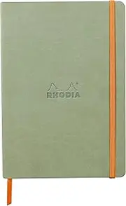 Rhodia Rhodiarama A5 Ruled Soft Cover Notebook, Celadon Green