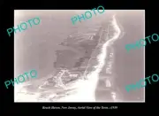 OLD LARGE HISTORIC PHOTO BEACH HAVEN NEW JERSEY, AERIAL VIEW OF THE TOWN c1939