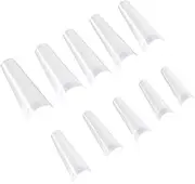Mikinona Wearing Nails Manicure Display Set 500pcs Nail Tips Palette Nail Plates French Tip Nails for Beginners