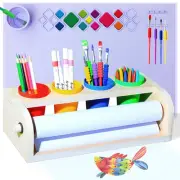 Tabletop Paper Roll Dispenser, Kids Art Easel, Easel for Kids, Desktop Easel,...