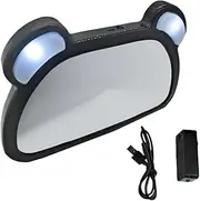 Baby Safe Observation Rearview Mirror Large View Led Remote Control Easy Install Car Interior Mirr