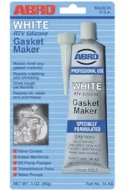 Silicone Sealant Abro White Glue Rtv Gasket Maker Soft Operating 260° C 85g