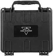 Monoprice Weatherproof/Shockproof Hard Case - Black IP67 Level Dust and Water Protection up to 1 Meter Depth with Customizable Foam, External 7.48 x 6.69 x 2.36
