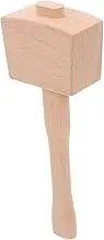 HOMSFOU Small Wooden Mallet Hammer Tool for Woodworking Compact Design for Comfortable Grip for DIY Projects Versatile Use Carpentry Crafting