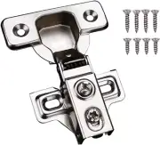 2 Pack Soft Close Cabinet Door Hinges for 1/2" Partial Overlay Cupboard, 100