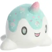 Aurora World Plush - Tasty Peach - SNOWFALL NOMWHAL (7 inch) - Stuffed Animal