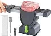 Jerky Slicer - Kitchen Cutter Manual Meat Cutter - Manual Meat Cutter, Thickness Adjustable Stainless Steel Cleaver for Home Cooking BBQ Hot Pot