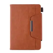 iPad Pro 12.9" 2022 Brown Luxury Leather Case Cover