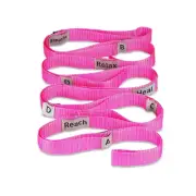 Stretching Yoga Strap with Letters and Remarks 10 Loops for Exercise Pilates