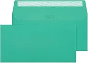 Blake Creative Colour DL+ 114 x 229 mm 120 GSM Peel & Seal Wallet Envelopes (248) Teal - Pack of 500