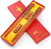 Reusable Chopsticks, Dragon and Phoenix Chopsticks Set, Dishwasher-Safe Chops...