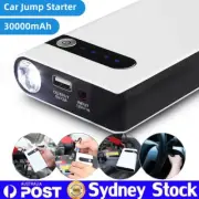 Portable Car Jump Starter Booster 30000mAh Power Bank Charger w/ LED Flash Light