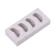 4 Cavity Tangerine Silicone Mold Fondant Icing Mould DIY Cake Decor