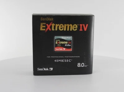 SanDisk Extreme IV 8 GB CompactFlash I Card (SDCFX4-8192-904)