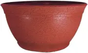 EMSCO Expandable Hose Hider – Expandable Hose Storage Pot – Rustic Terra Cotta