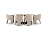 MILAS 7 Piece Dining Suite with Alicante Dining Chairs.