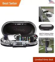 Portable Small Lock Box - Set Your Own Combination Lock - Personal Travel Safe