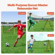 Portable Soccer Rebounder Net 40x35 Kickback Training Aid Football Gift