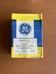 PH/111A 75W 125V Single Contact LIGHT BULB LAMP Bayonet Base Enlarger NEW 30162