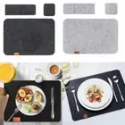 3pcs/Set Felt Dining Table Mat Washable Table Mat Home Decor