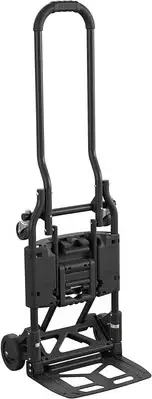 COSCO 12223BLK1E Shifter 2 in 1 Folding Hand Truck with Toe Plate, Black