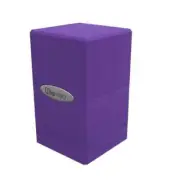 Ultra Pro Gaming Satin Tower Deck Box Royal Purple Premium Hard Shell Snap Fit