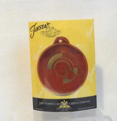 Homer Laughlin Fiesta® Ornament PAPRIKA 2012 Membership Exclusive HLCCA Logo New