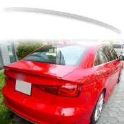 Painted ABS Rear Trunk Spoiler For Audi A3 S3 RS3 8V Sedan Lotus Gray LX7Q (for: Audi)